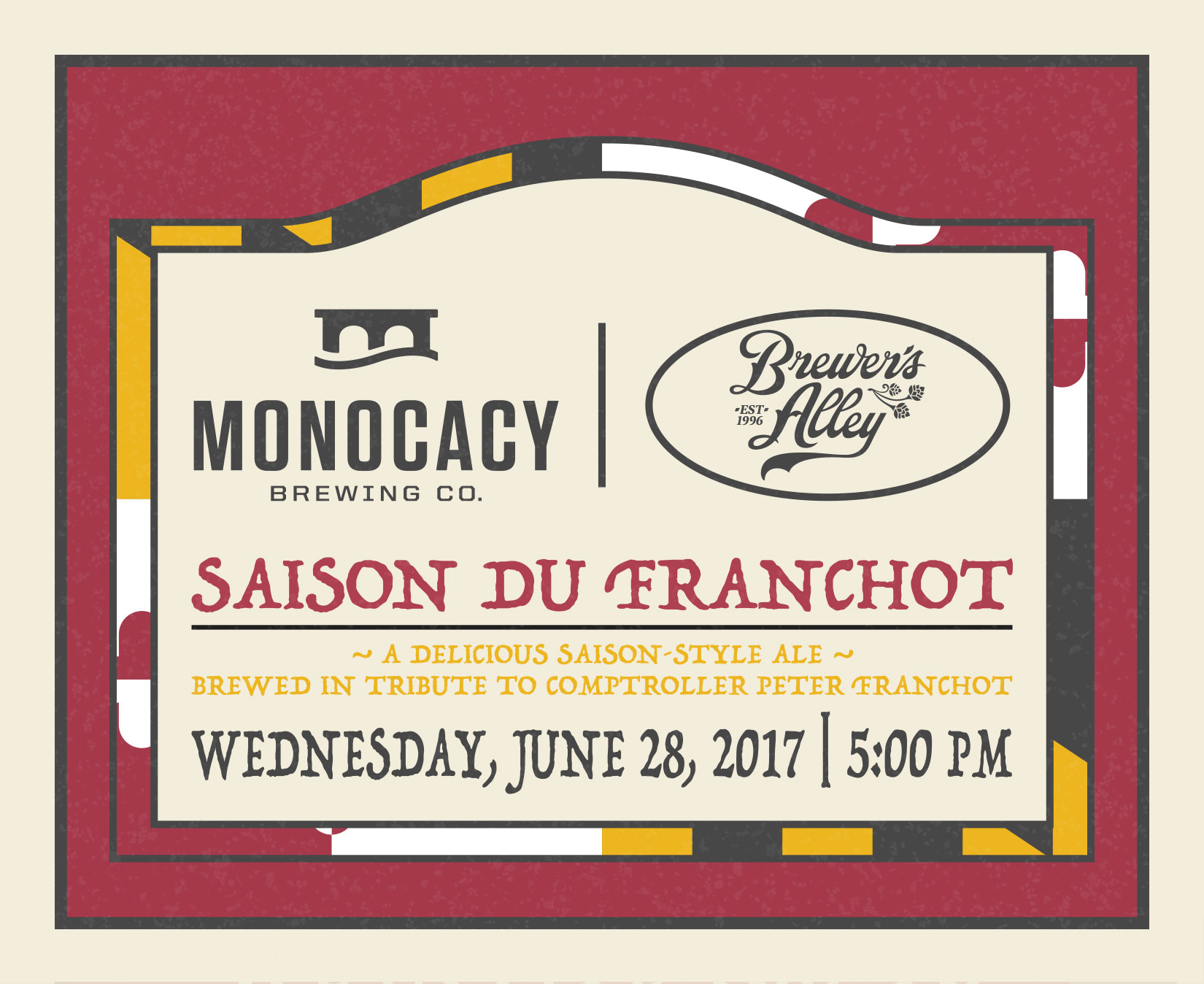 Barley & Hops and Monocacy Brewing Celebrate Comptroller Franchot with Beer Releases