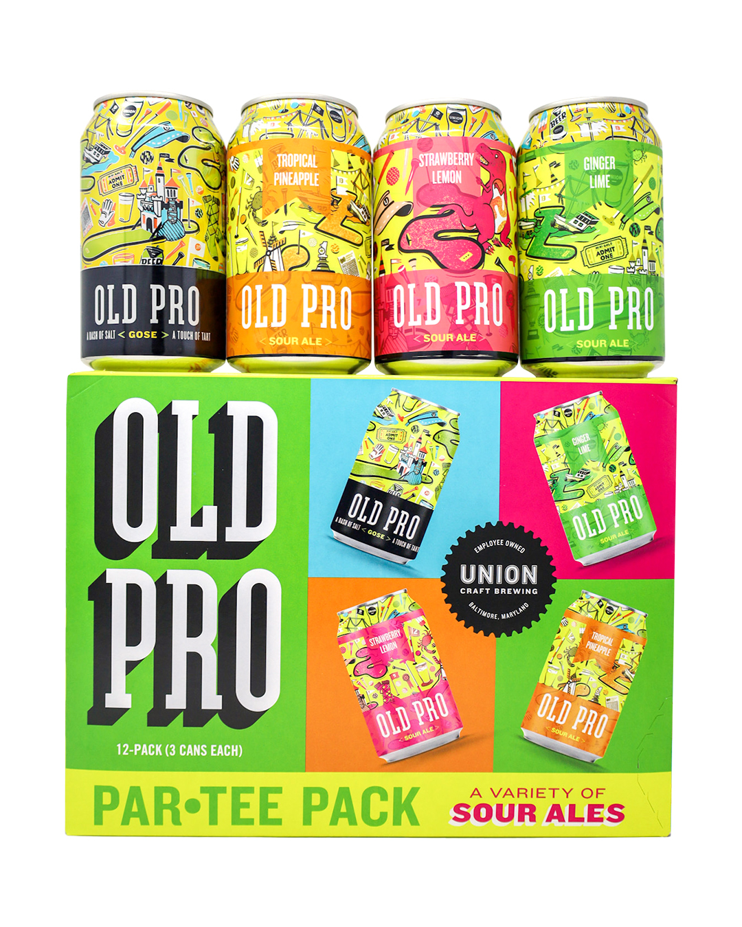 UNION Craft Brewing Introduces Old Pro Par-Tee Pack A Refreshing Collection of Sour Ales Perfect for Any Occasion